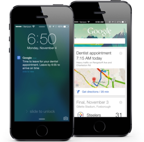Atualização do Google Search para iOS deixa Google Now mais “esperto”