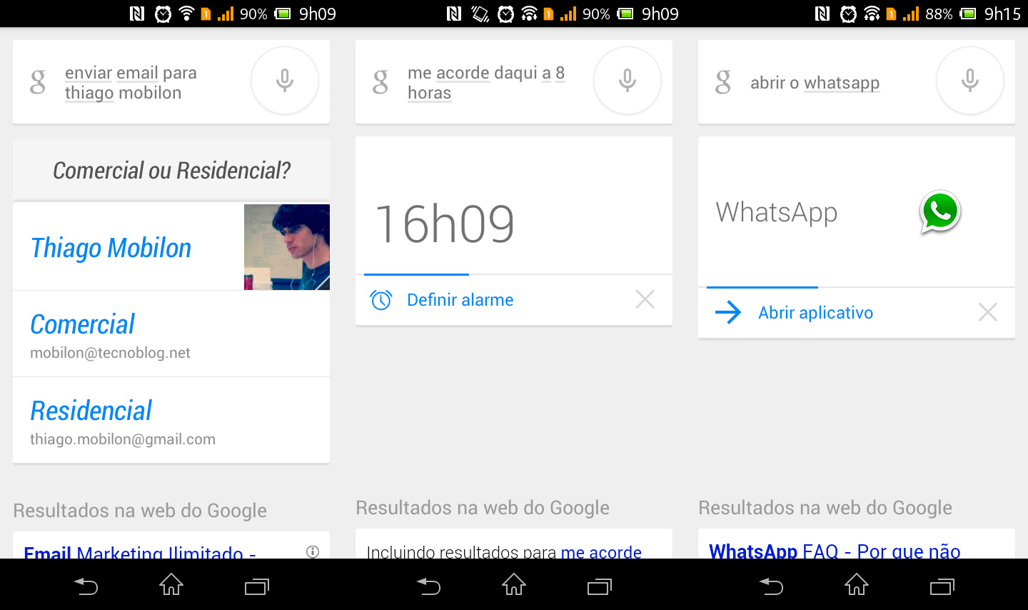 Google Now começa a entender comandos de voz em português