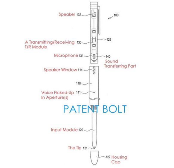 Patente: S Pen com microfone