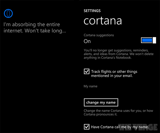 Rumor do dia: os primeiros screenshots da Cortana