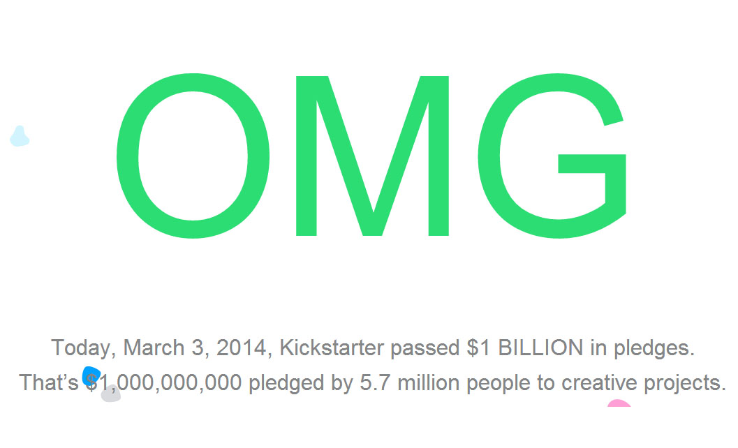 Kickstarter atinge a marca de 1 bilhão de dólares investidos