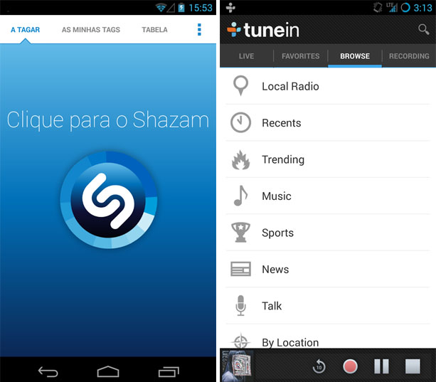 TuneIn Radio Pro, Shazam Encore e outros apps de música para Android estão grátis na Amazon Appstore