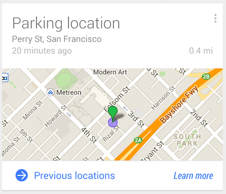 Google Now pode te ajudar a encontrar onde parou seu carro