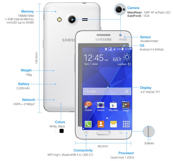 Galaxy Core II: processador melhor e tela maior