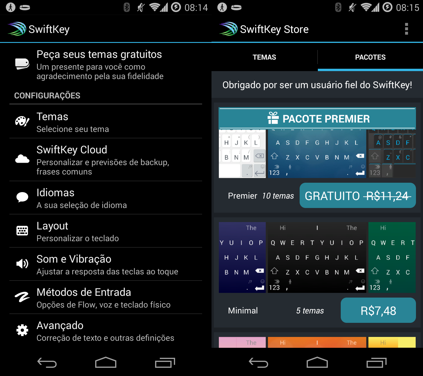 Teclado SwiftKey para Android agora é grátis para todo mundo