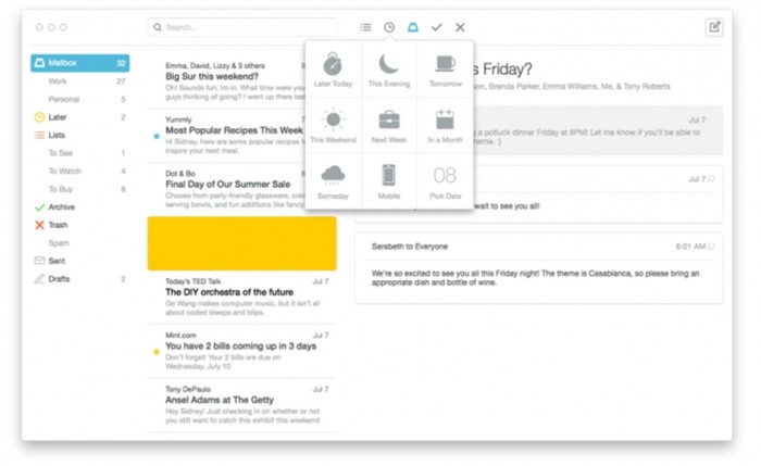 Mailbox para OS X