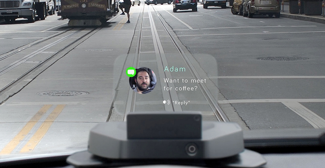 Financie isso: Navdy projeta informações do smartphone no para-brisa do carro – ou quase