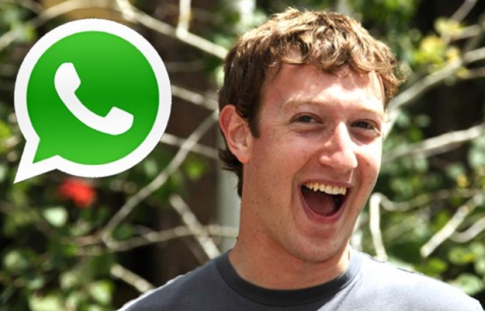 Zuckerberg feliz com o WhatsApp