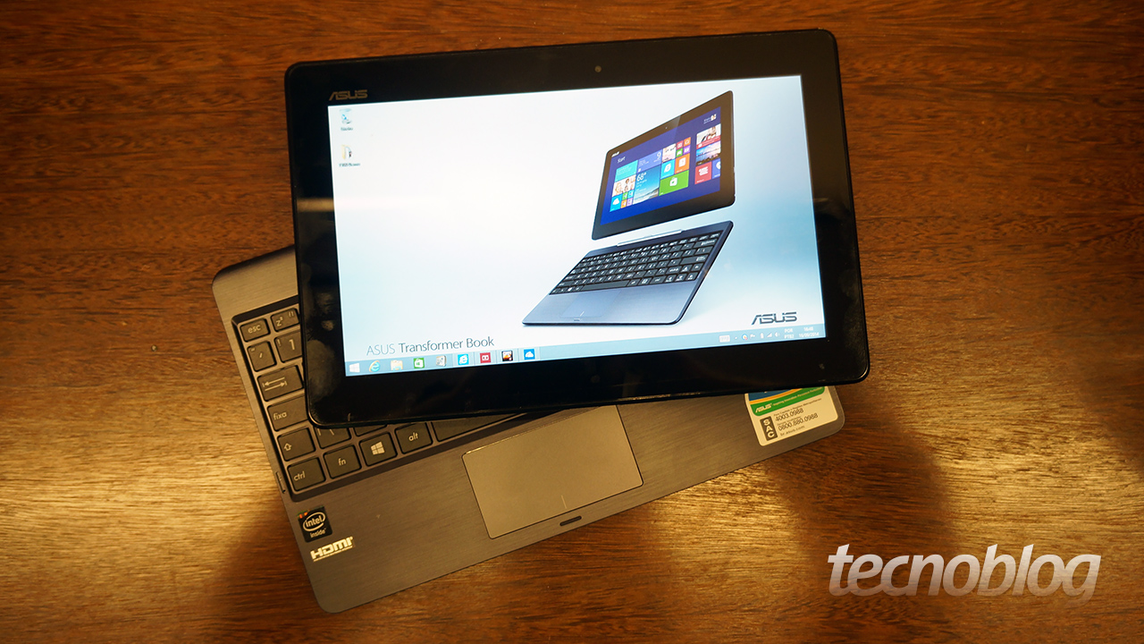 Asus Transformer Book T100TA é um notebook acessível com Windows 8.1 que vira tablet