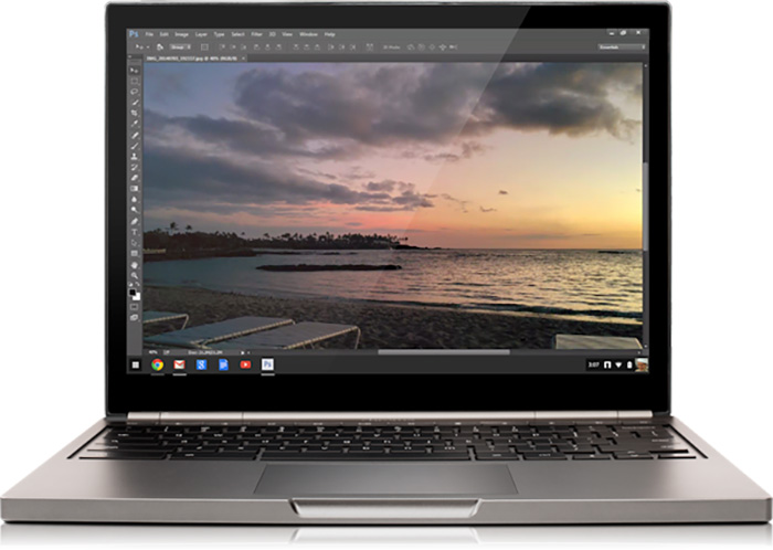 Você poderá usar o Photoshop completo nos Chromebooks e no Chrome para Windows