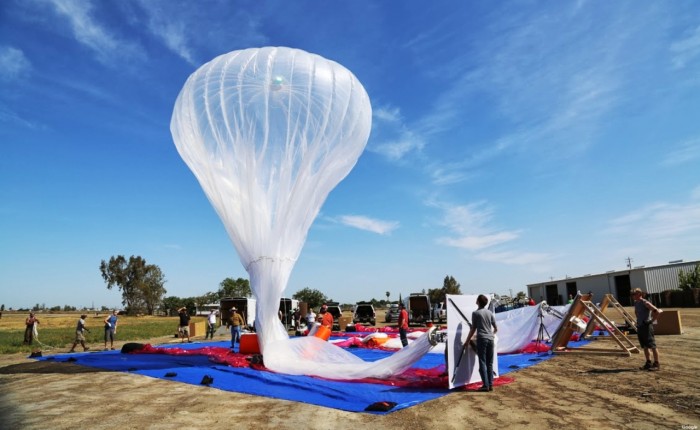 Balão do projeto Loon (imagem: divulgação/Google)