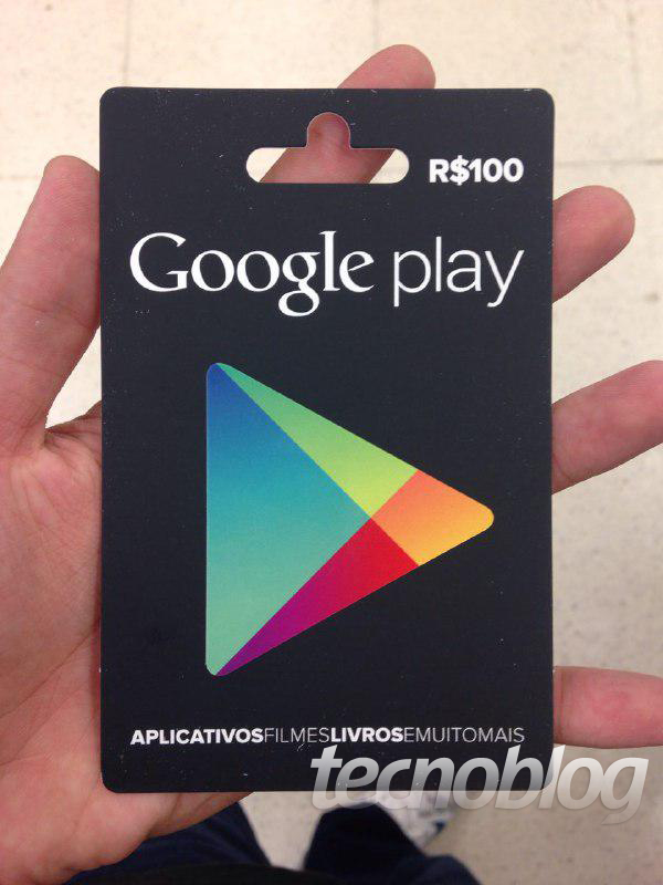 Google Play 100 Reais - Cartão Presente