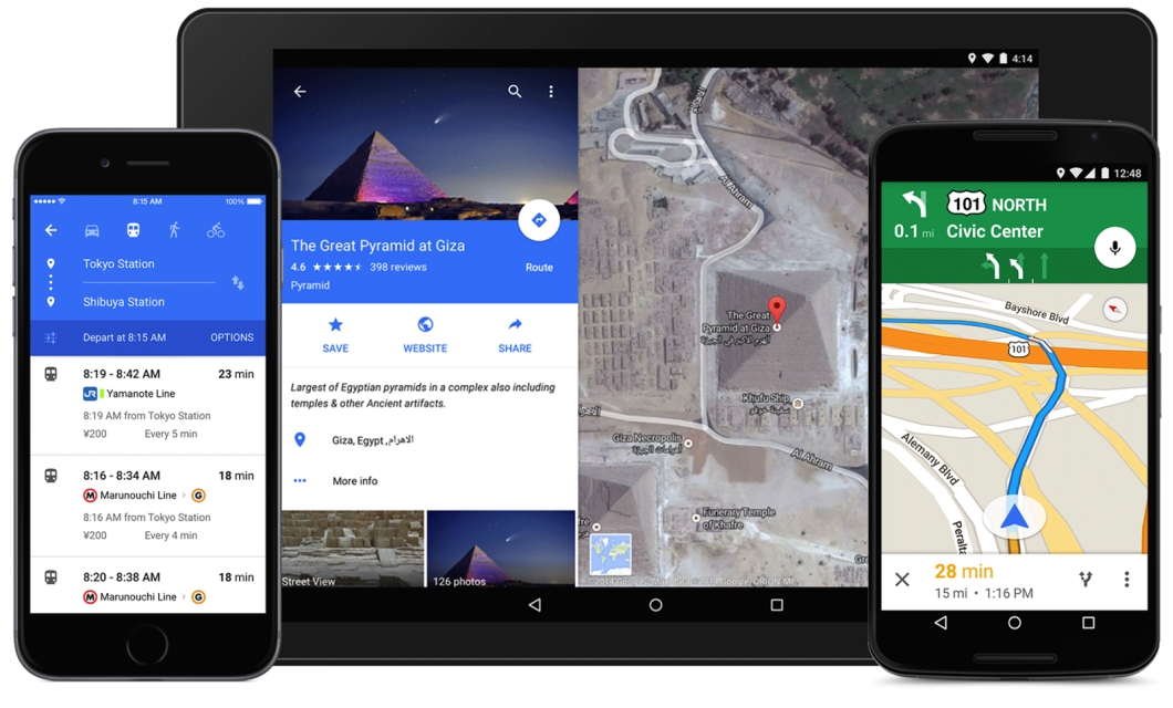 Agora é a vez do Google Maps ganhar interface com Material Design
