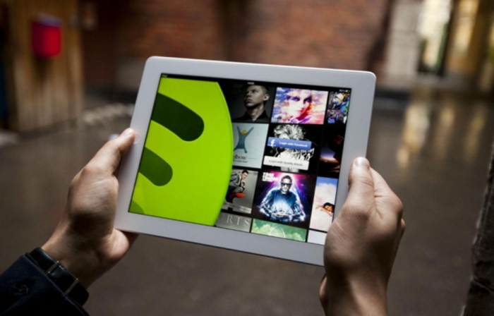 Spotify - tablet