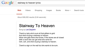 Google passa a mostrar letras de músicas no resultado das pesquisas