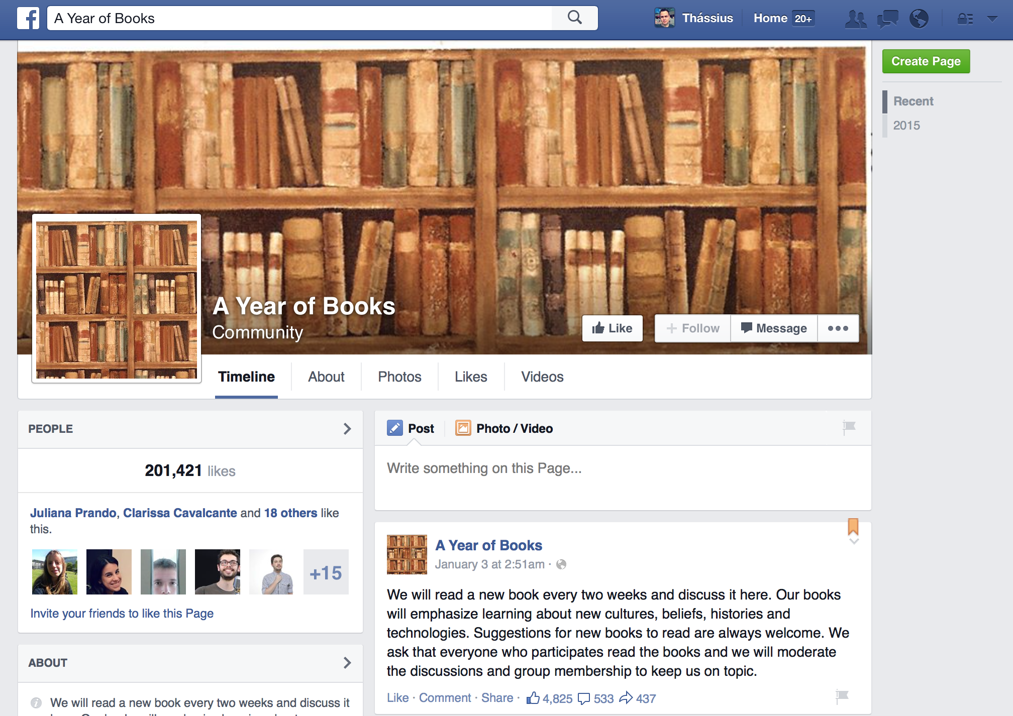 Zuckerberg funda gigantesco clube do livro no Facebook