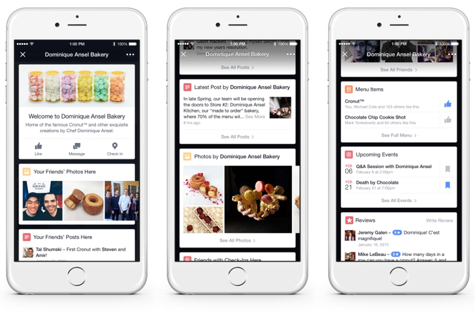 Facebook para iOS ganha função que rivaliza com Yelp e Foursquare
