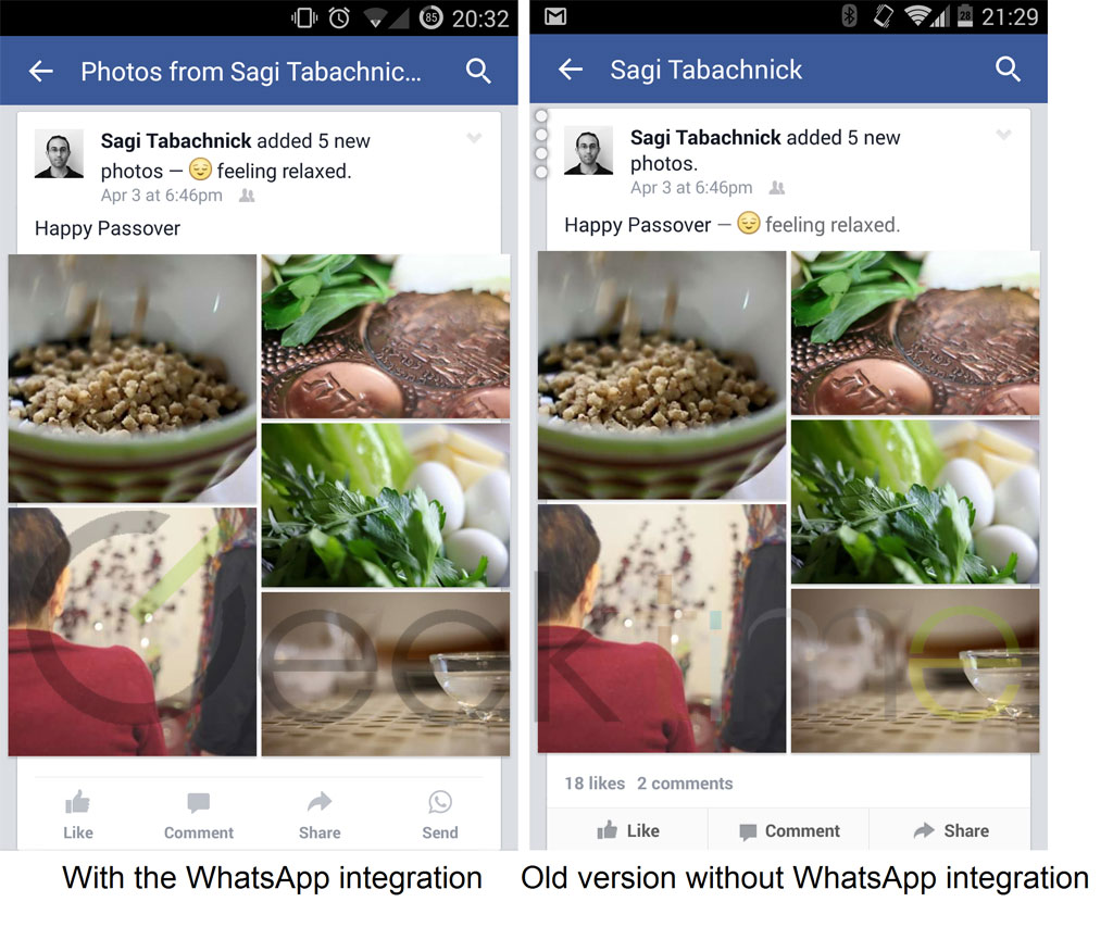 Facebook testa integração com WhatsApp