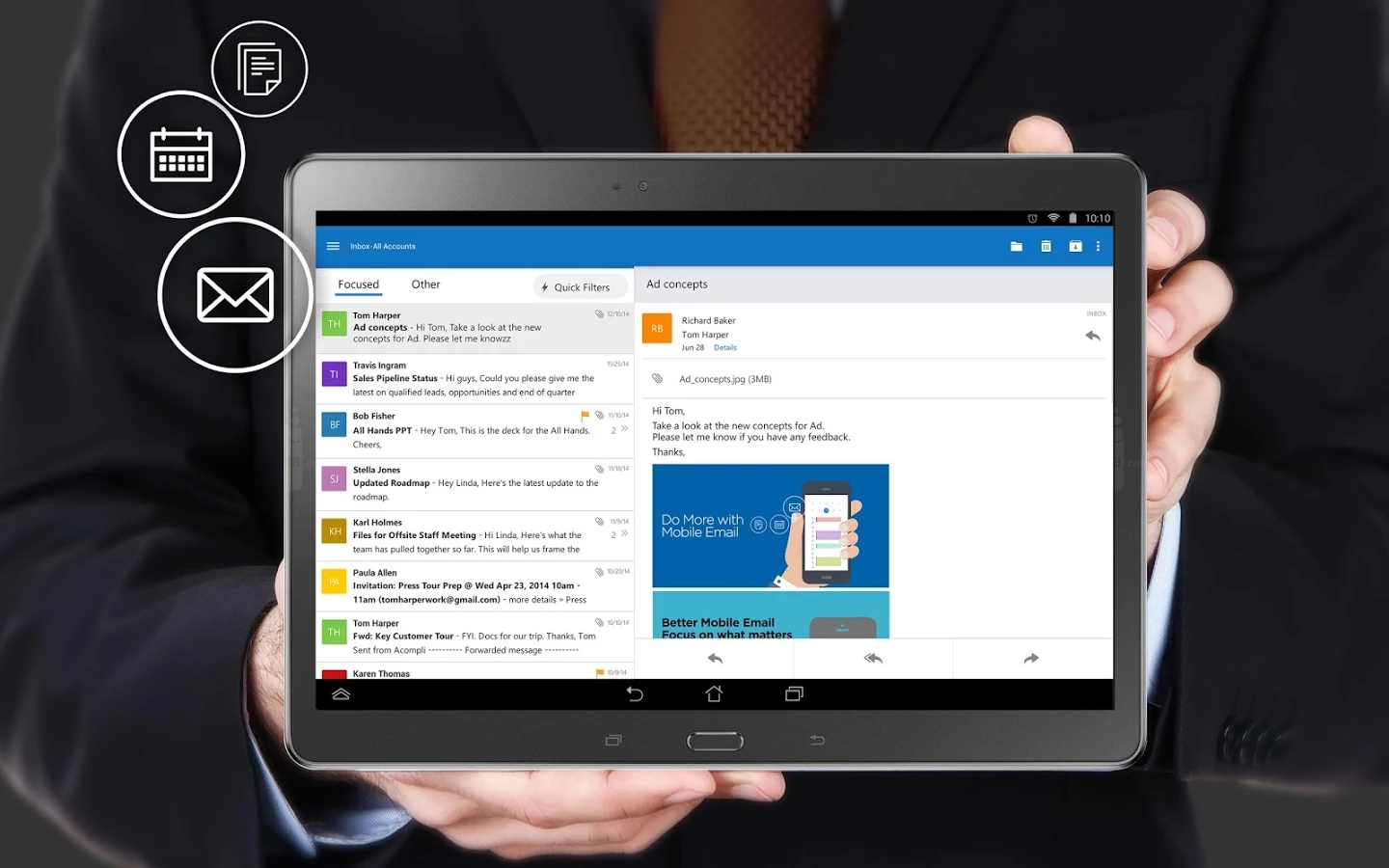 Outlook para Android recebe ajustes e deixa fase “preview”