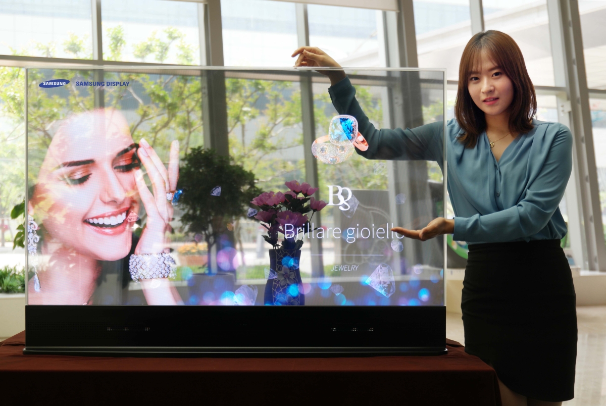 Samsung está trabalhando em telas OLED transparentes e espelhadas