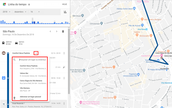 Como ver timeline do Google Maps e saber histórico de localização do Google