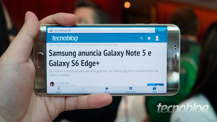 Galaxy Note 5 e S6 Edge+: uma olhada de perto nos smartphones de tela grande da Samsung