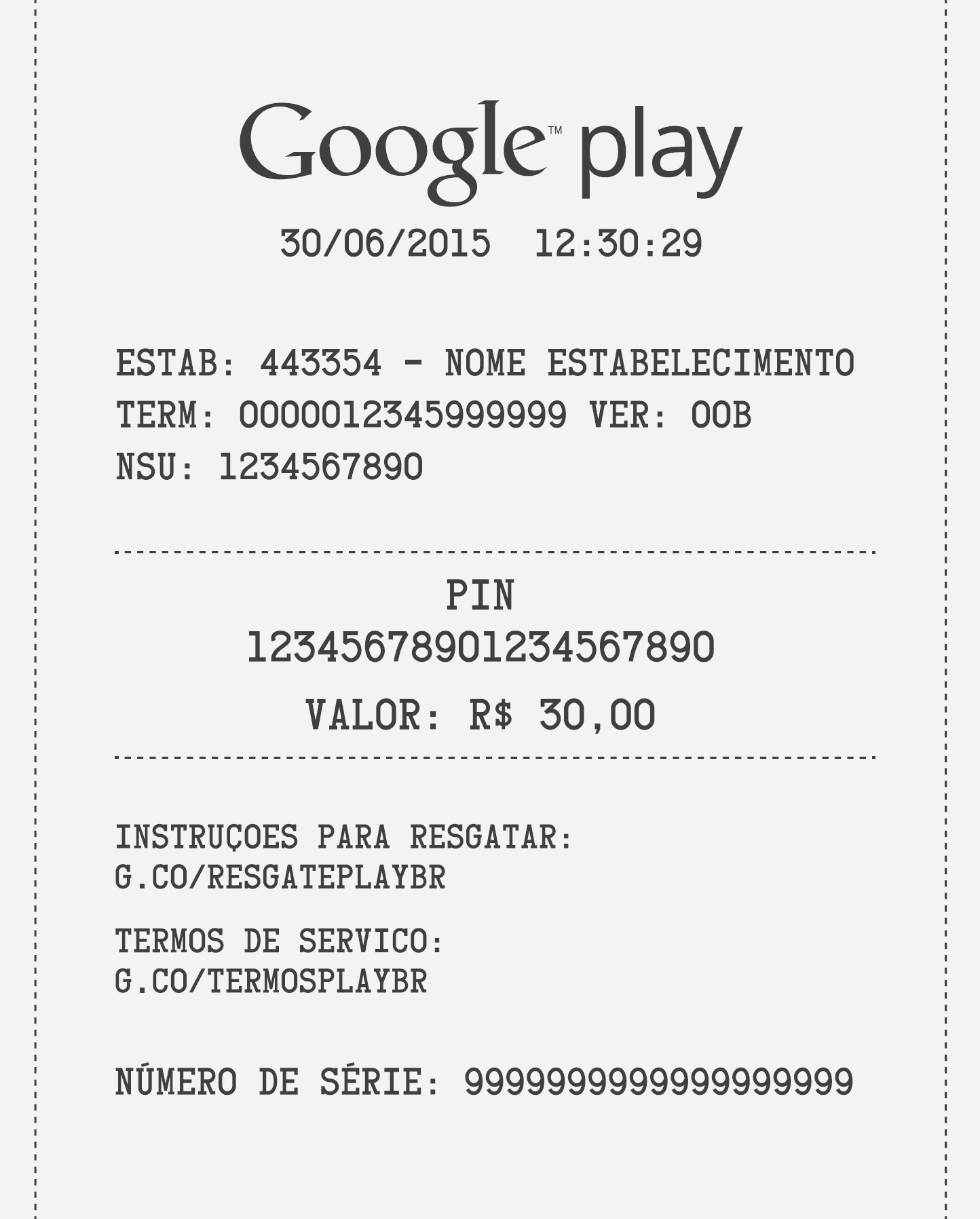 O cartão Google play consta como resgatado, mas não foi resgatado -  Comunidade Google Play