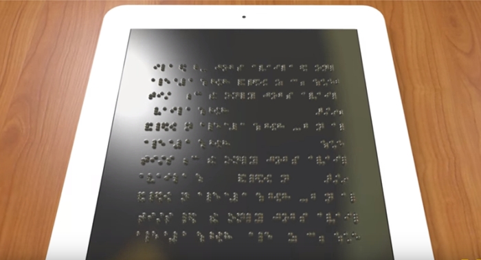 Esta tela com sistema Braille pode ser o que faltava para termos tablets para cegos