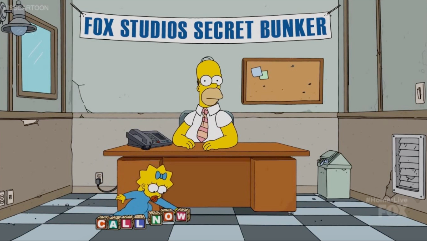 Pela primeira vez, Os Simpsons foi animado ao vivo na TV