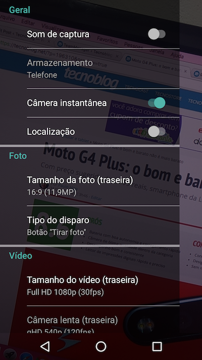 Como ativar a economia de bateria do Moto G 4 Plus