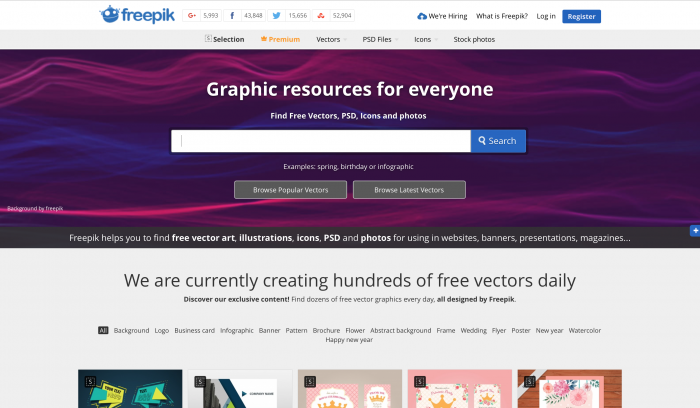 Freepik é um banco de imagem gratuito