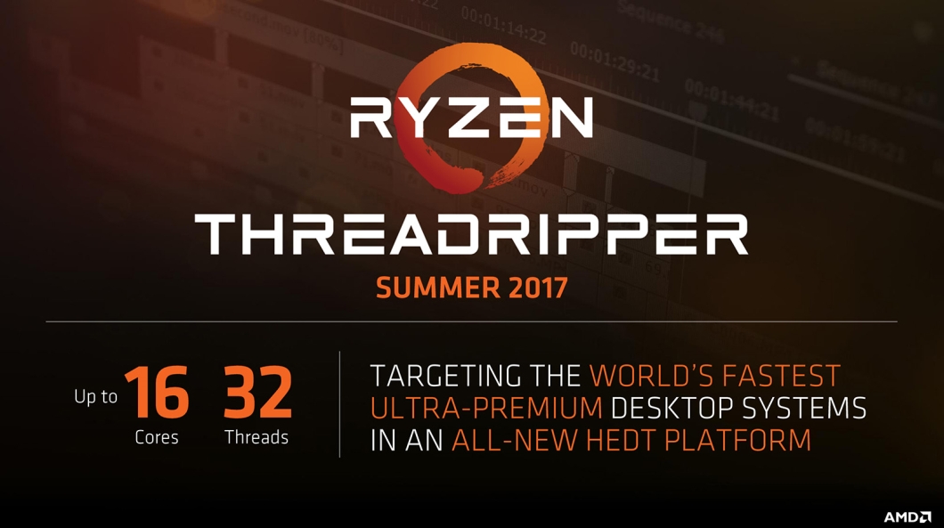 AMD revela processadores Ryzen Threadripper com 12 e 16 núcleos