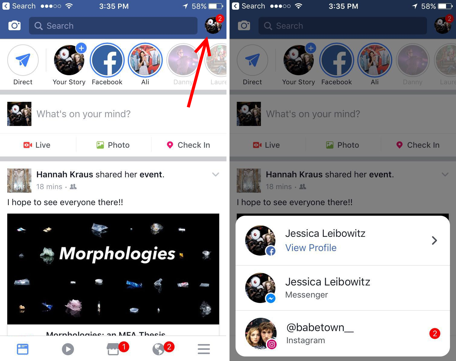 Facebook testa notificações unificadas do Messenger e Instagram no app principal