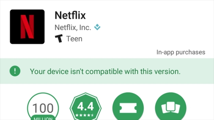 Netflix - bloqueio no Google Play