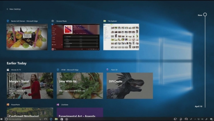 Linha do Tempo (Timeline) do Windows 10 foi removida do Windows 11 (Imagem: Divulgação / Microsoft)