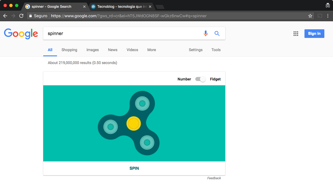 Google tem um fidget spinner escondido no buscador - Olhar Digital