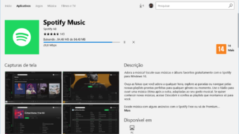 Spotify lança cliente para desktop na Loja do Windows 10