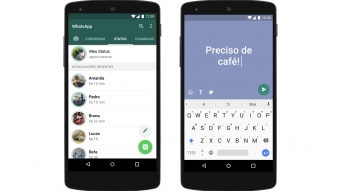 WhatsApp Status ganha mensagens coloridas em texto semelhantes ao Facebook