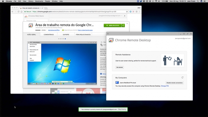 Acesse Remoto no Chrome Remote Desktop