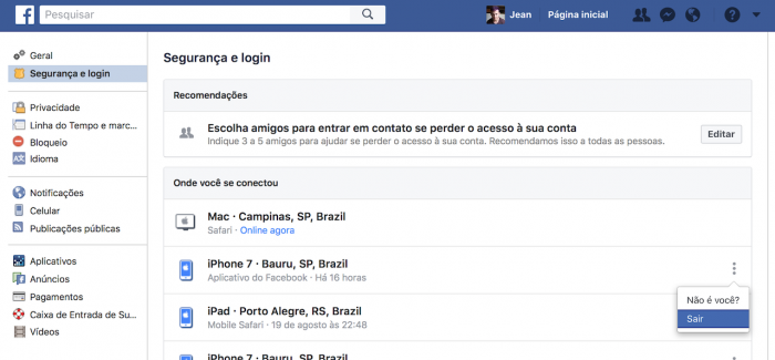 Como desativar o login por foto no Facebook pelo computador? - Canaltech