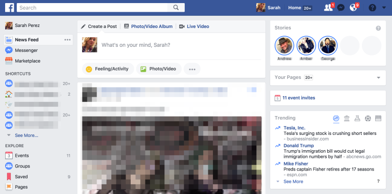 Facebook Stories está sendo testado no desktop para atrair usuários