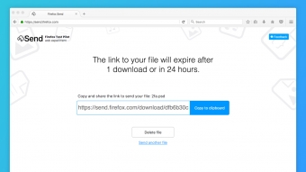 Send é um serviço da Mozilla para compartilhar arquivos de até 1 GB que se autodestroem
