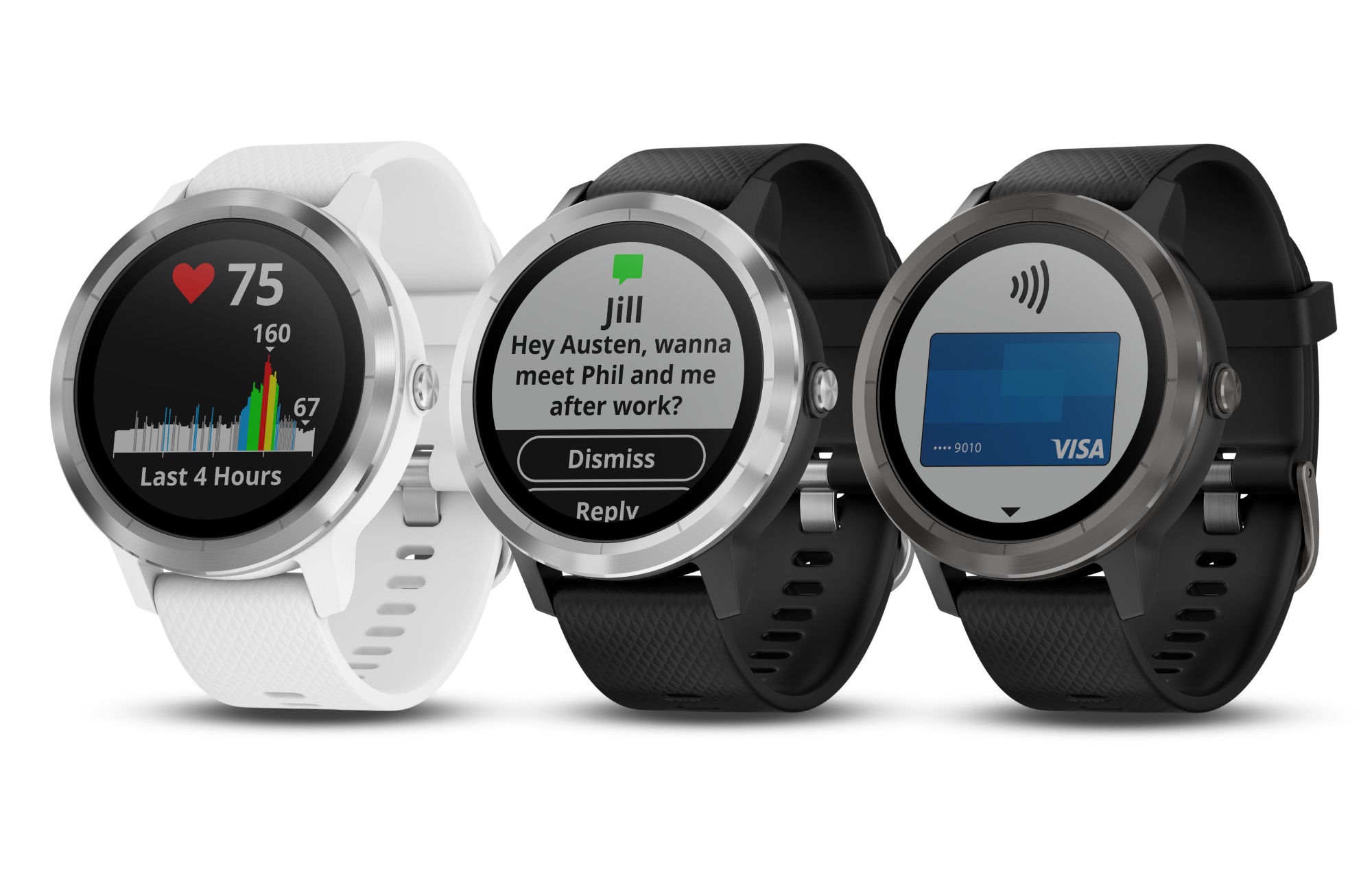Garmin Vivoactive 3 é um smartwatch com bateria que dura uma semana