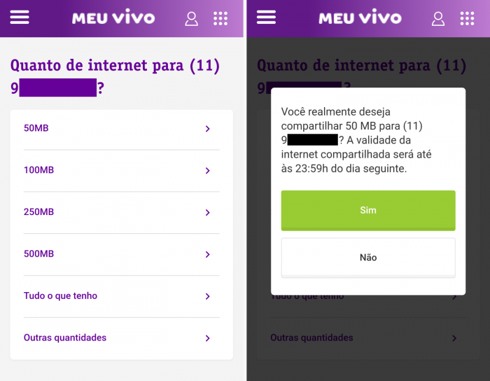 Como compartilhar internet com o aplicativo Meu Vivo [pré e controle ...