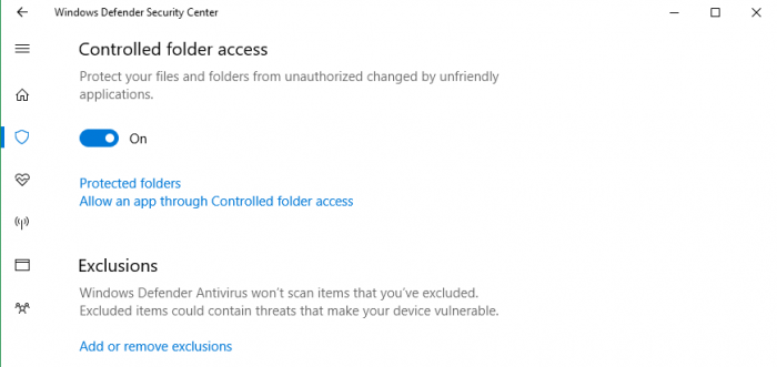 Nova função no Fall Creators Update bloqueia acesso ao disco para aplicativos desconhecidos
