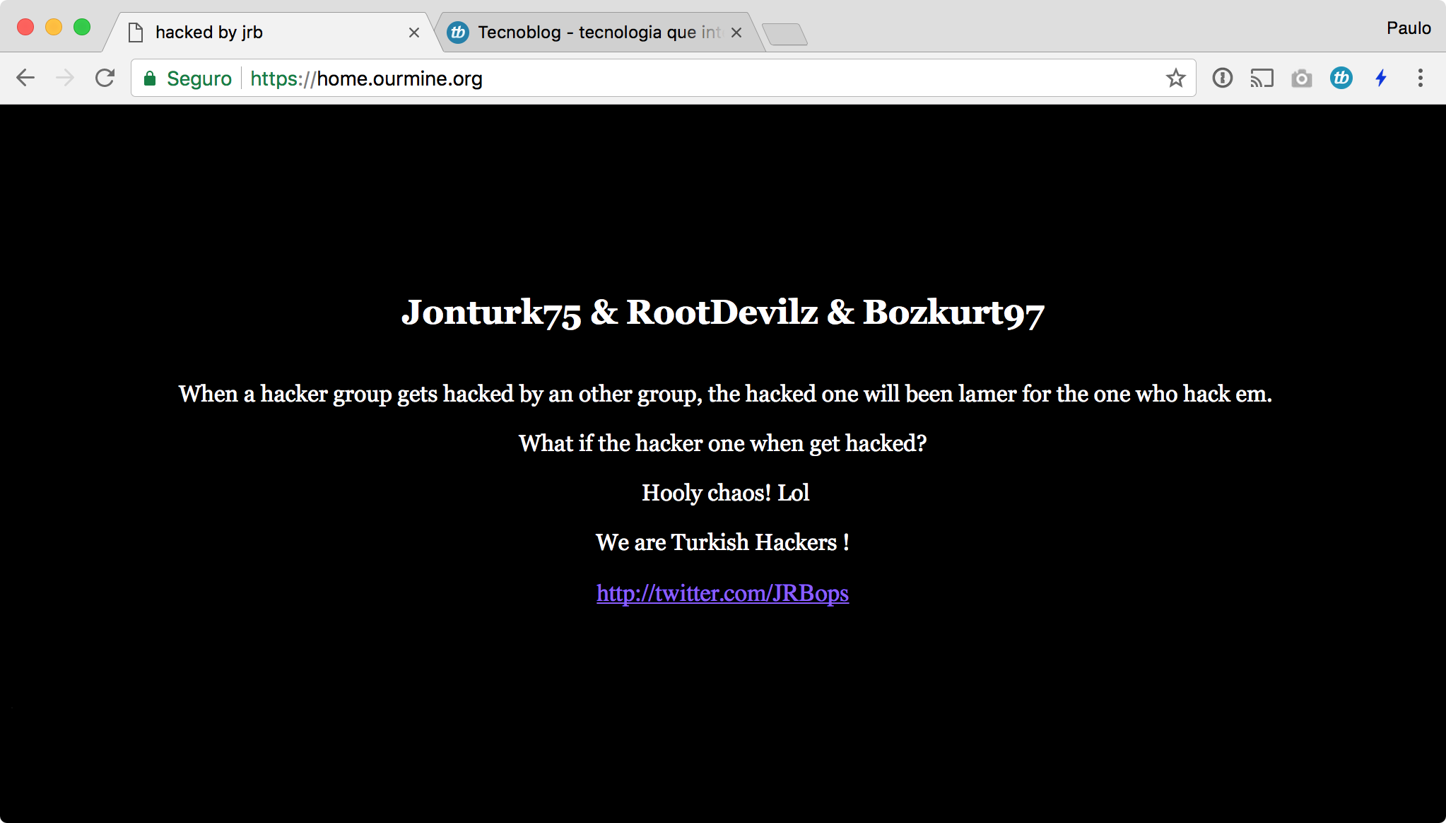 Hackers que hackeiam sites têm site hackeado