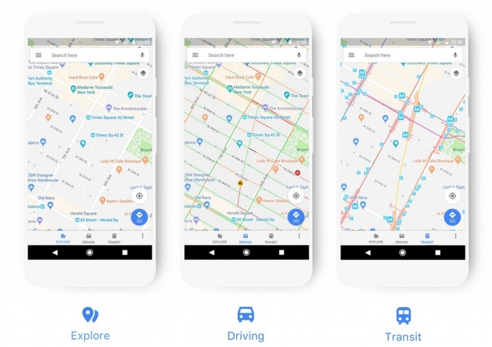 Google Maps - redesign