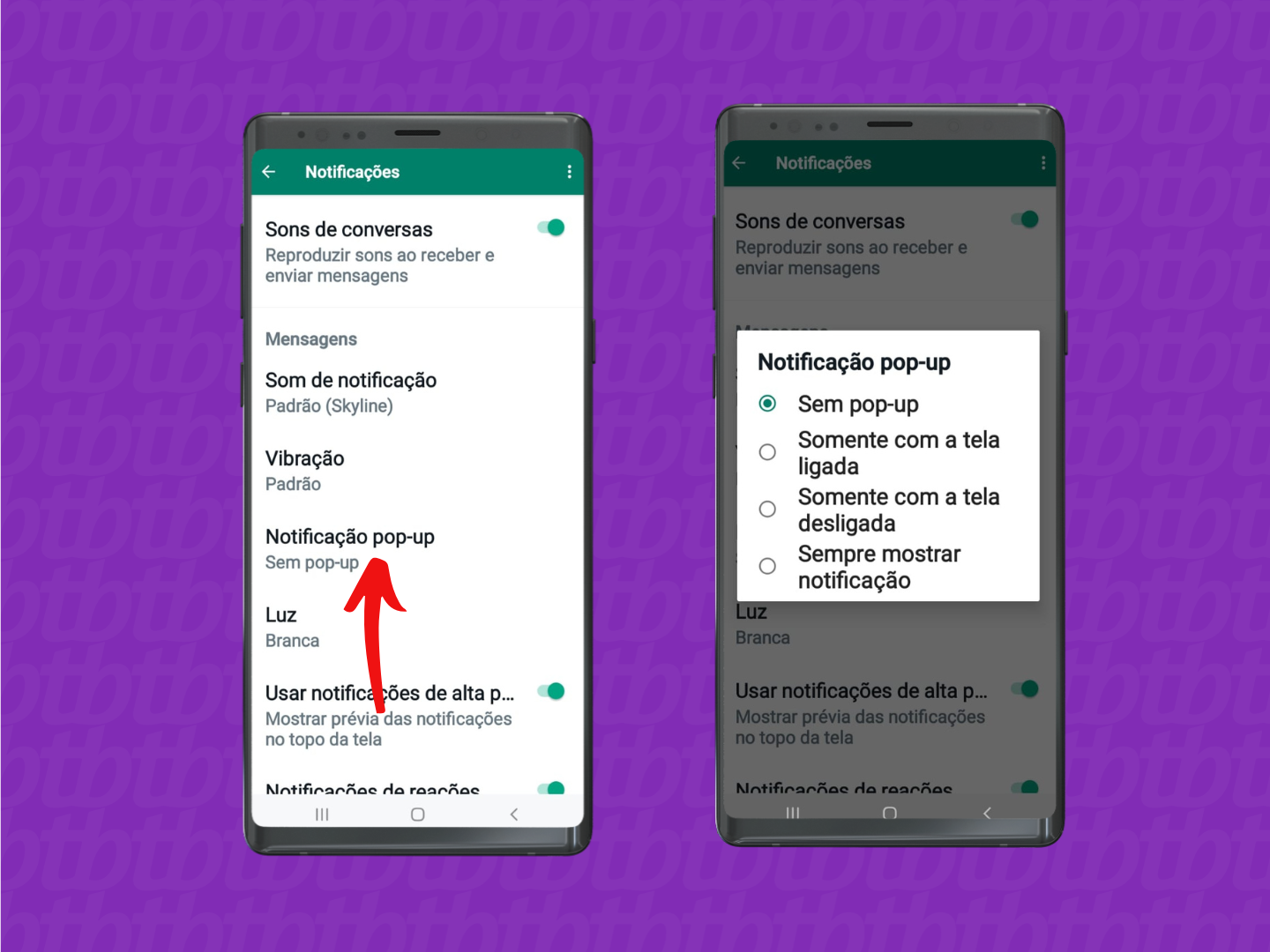 How to enable WhatsApp popup
