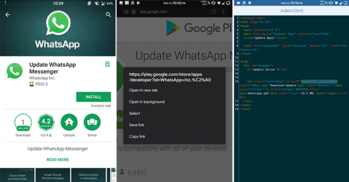 Um falso WhatsApp foi baixado mais de 1 milh o de vezes no Google Play   Tecnoblog - 13