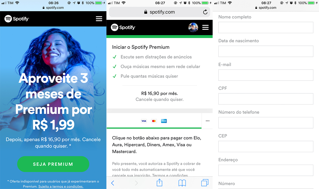 Como trocar o cartão cadastrado na minha assinatura do Spotify? – Central  de Ajuda